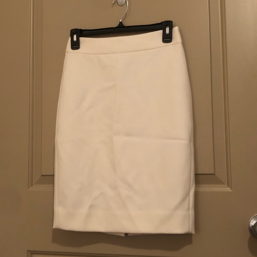 J. Crew Cream Wool Skirt